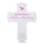 Baptism Wall Cross for Girls in pink