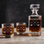 Personalized Whiskey Decanter Set — engraved golf club monogram, custom engraved in Indiana