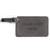 Logo Engraved Vegan Leatherette Luggage Tags for Bulk Orders in gray