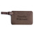 Luggage Tag in dark brown