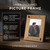 Long Distance Relationship Picture Frame showing engraving quality and product construction detail