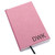Leatherette Monogrammed Journal in pink