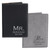 Mr. & Mrs. Passport Covers Pair in black