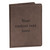 Create Your Own Personalized Passport Cover in dark brown