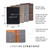 Personalized vegan leather passport cover — dimensions and material infographic