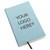 Logo Engraved Vegan Leatherette Journals for Bulk Orders in turquoise