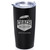 Personalized Hockey Coach stainless steel coffee tumbler in black .