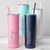 Vacation Skinny Tumbler With Straw 