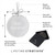 Personalized glass ornament — 3-inch round with engraving options