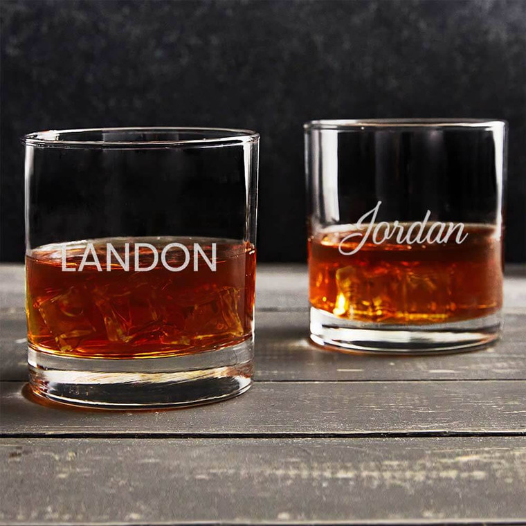 Engraved Personalized Scotch Glass with Your Name