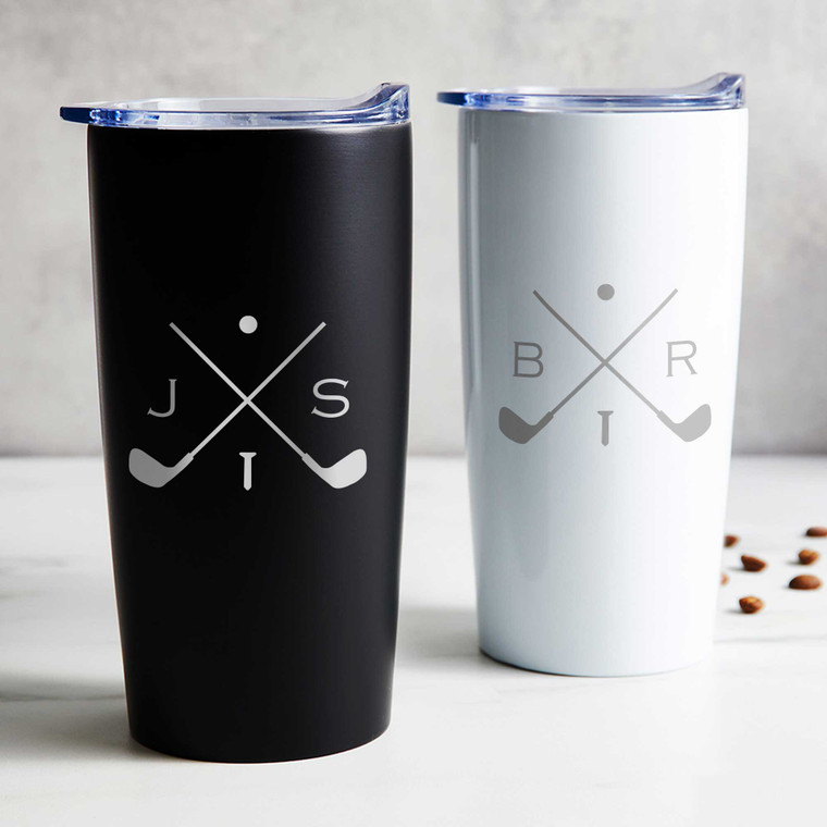 Personalized Golf Tumbler — custom engraved in Indiana