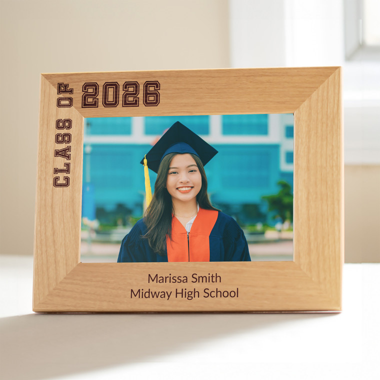 Personalized Graduation Picture Frame — custom engraved in Indiana