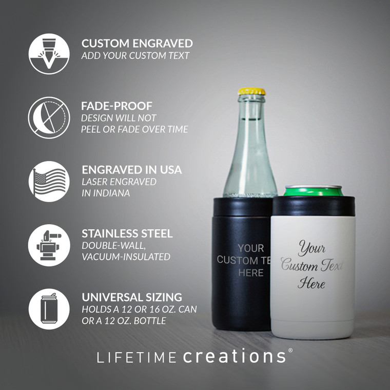 Create Your Own Engraved Stainless Steel Can Cooler