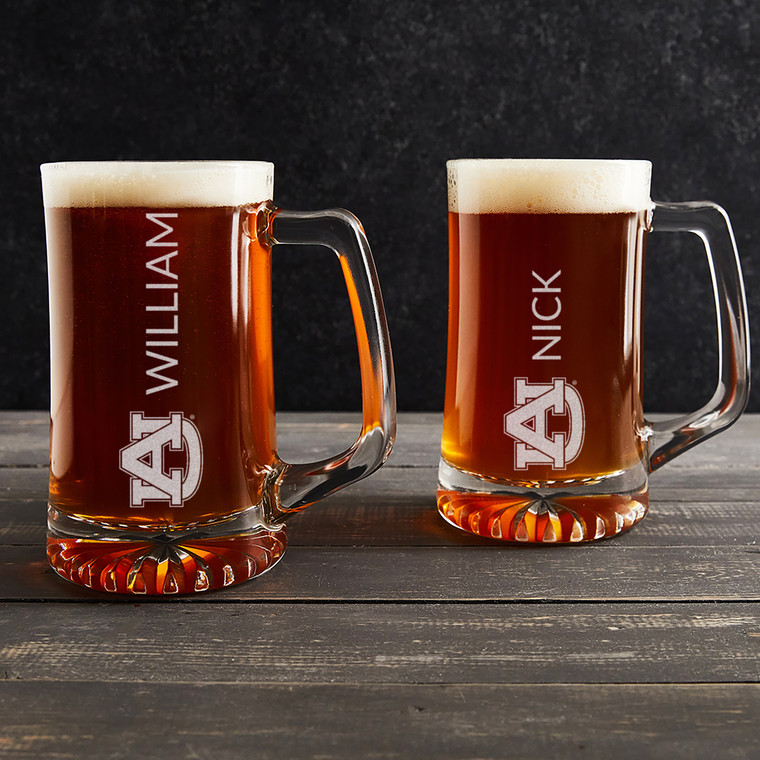 Personalized Auburn Tigers Beer Mug — custom engraved in Indiana