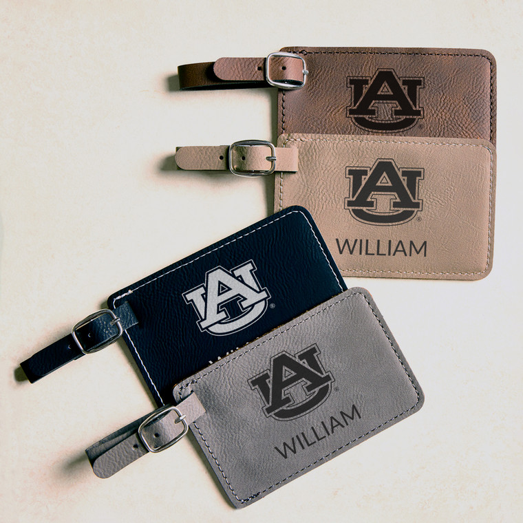 Personalized Auburn Tigers Luggage Tag — custom engraved in Indiana