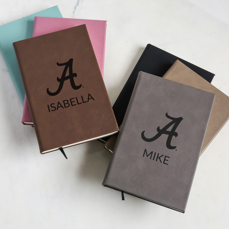 Personalized Alabama Crimson Tide Notebook Journal — custom engraved in Indiana