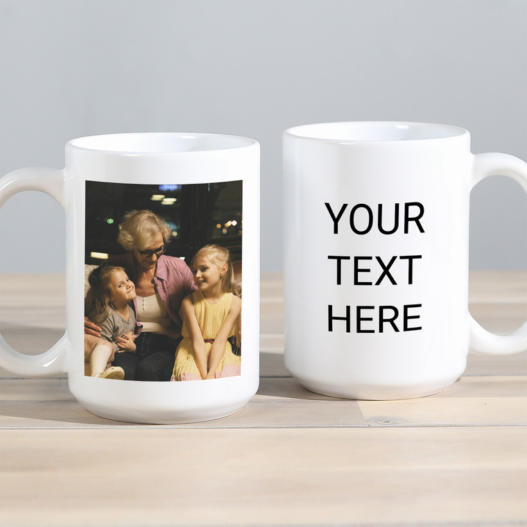 Personalized Grandma Photo Coffee Cup with your picture and text