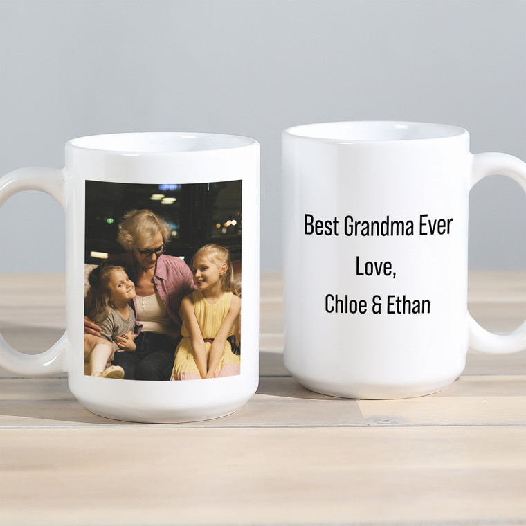 Custom Grandma Photo Coffee Mug