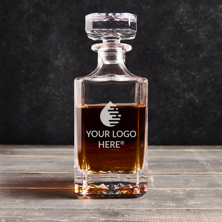 Personalized Custom Logo Decanter Only —  custom engraved in Indiana