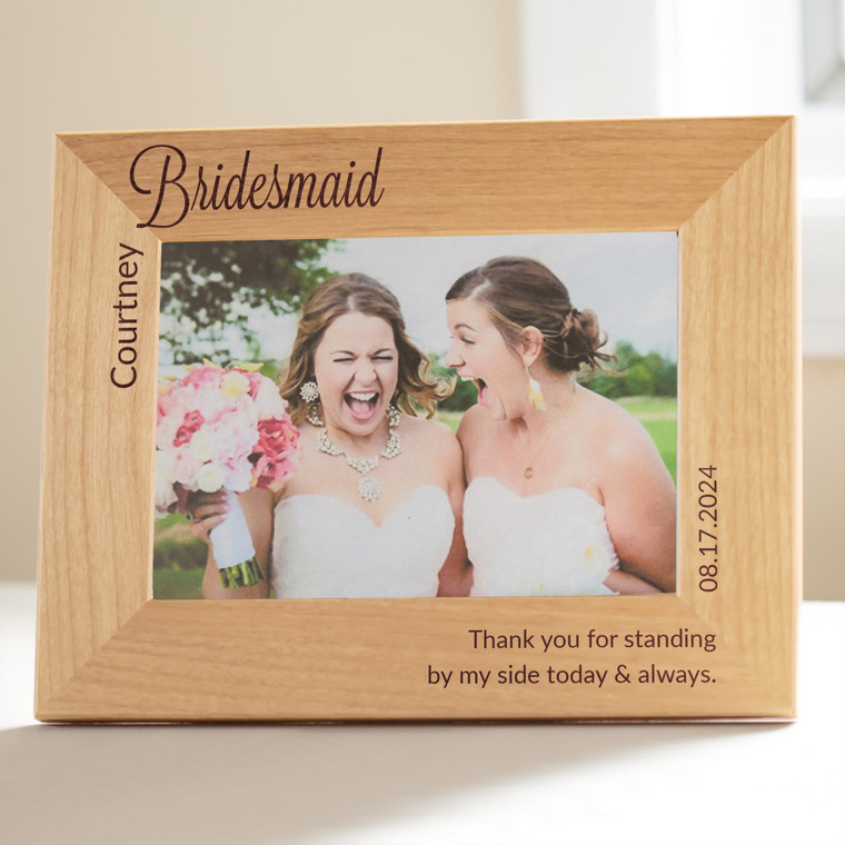 Personalized Bridesmaid Picture Frame