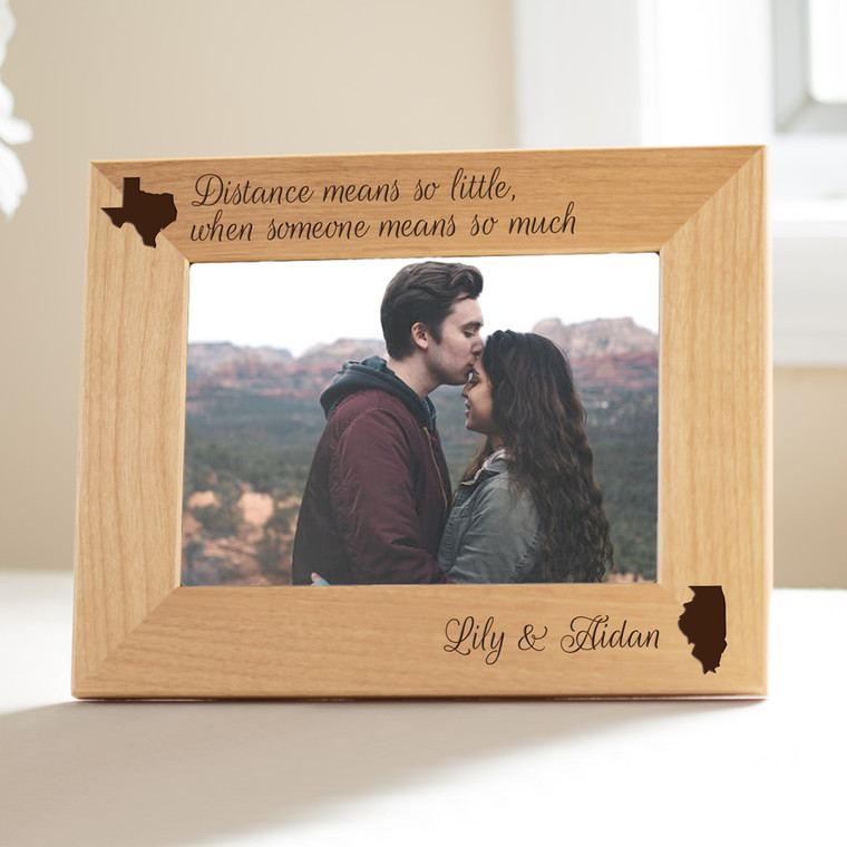 Going Away Gift Friendship Knows No Distance Personalized -    Personalized picture frames, Going away gifts, Guy friend gifts