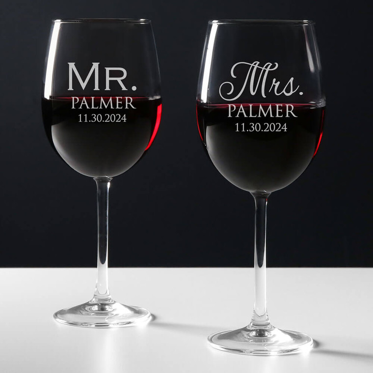 Personalized Crystal Flutes - Great Wedding Gift | The Crystal Shoppe