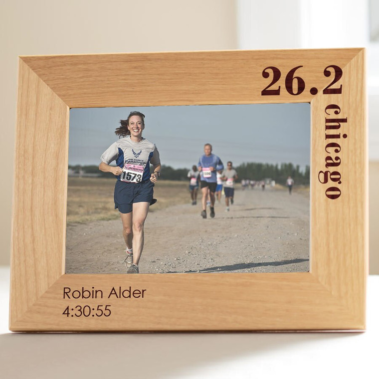 Personalized Marathon Picture Frame — custom engraved by Lifetime Creations