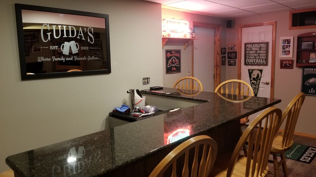 Bar Mirror Showcase