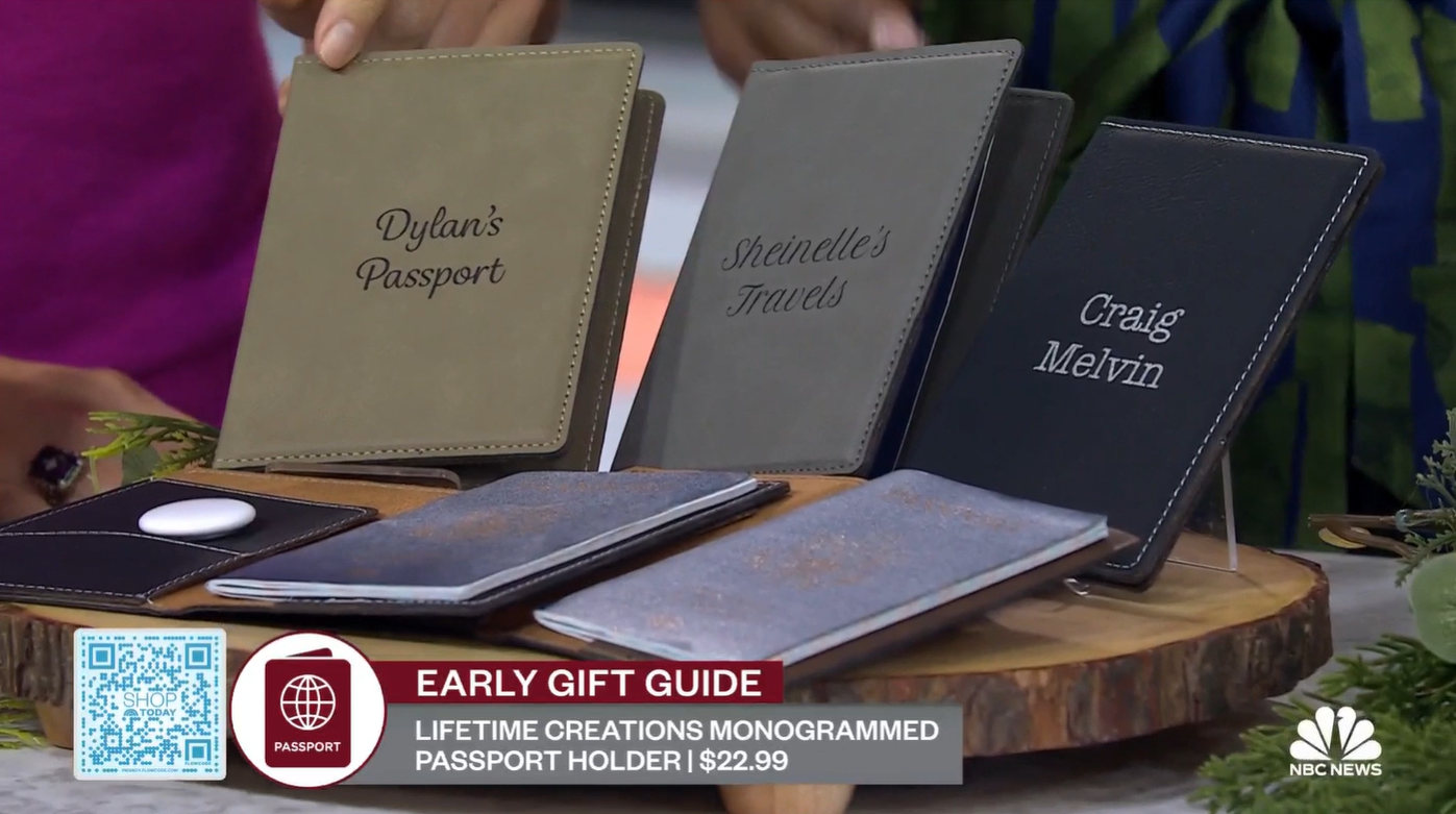 Lifetime Creations Passport Covers Featured Live on The Today Show