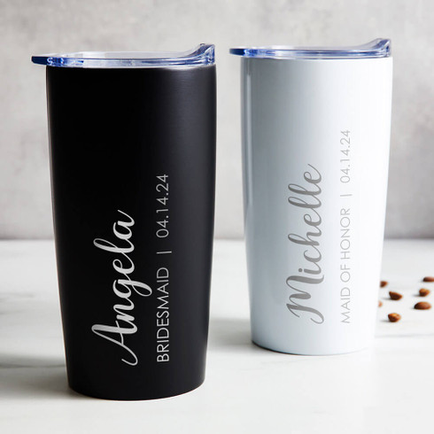 Personalized Bridesmaid Tumbler Lifetime Creations