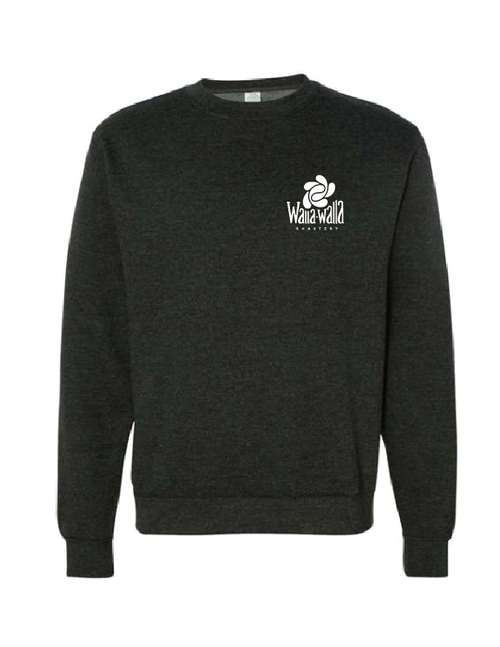 WWR Crewneck, Charcoal Heather BCT PERIOD - Walla Walla Roastery