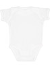 Rabbit Skins 4400 Infant Baby Rib Bodysuit | White
