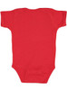 Rabbit Skins 4400 Infant Baby Rib Bodysuit | Red