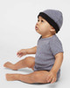 Rabbit Skins 4400 Infant Baby Rib Bodysuit | Granite Heather