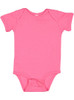 Rabbit Skins 4400 Infant Baby Rib Bodysuit | Hot Pink