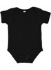 Rabbit Skins 4400 Infant Baby Rib Bodysuit | Black