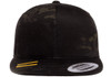 Yupoong YU6089M Flat Bill Snapback Hat | Multicam Black