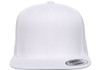 Yupoong YU6089M Flat Bill Snapback Hat | White