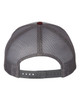 Richardson 112 Snapback Trucker Hat | Heather Grey/ Charcoal/ Maroon