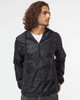 Independent Trading Co. EXP54LWP Unisex Lightweight Quarter-Zip Windbreaker Pullover Jacket | Black Camo