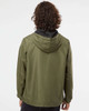 Independent Trading Co. EXP54LWP Unisex Lightweight Quarter-Zip Windbreaker Pullover Jacket | Army/ Black Zipper