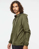 Independent Trading Co. EXP54LWP Unisex Lightweight Quarter-Zip Windbreaker Pullover Jacket | Army/ Black Zipper