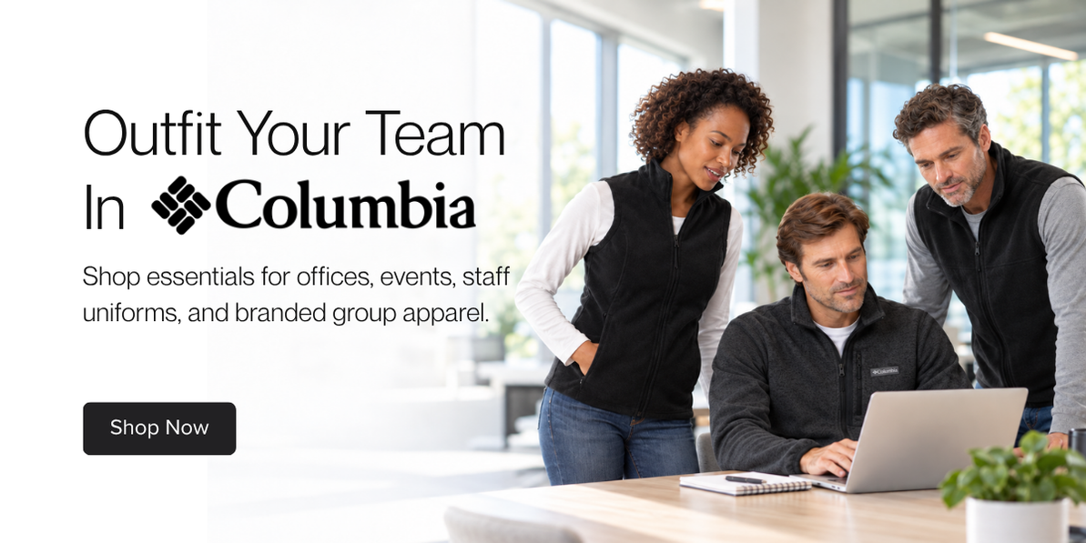 Columbia Jackets and Apparel for Teams, Offices and Events