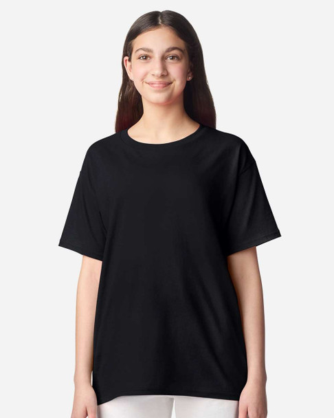 3000B Gildan Youth Light Cotton T-Shirt | Black