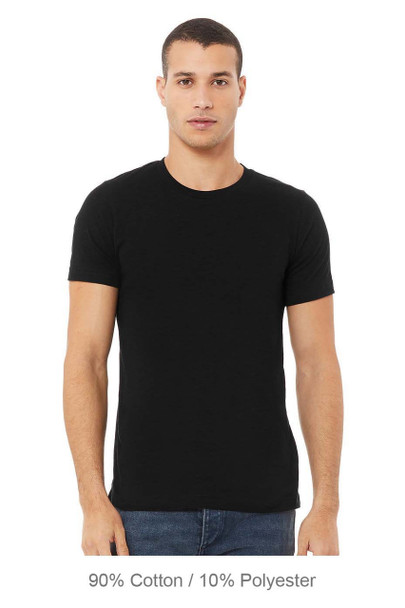Bella+Canvas 3001CVC Jersey Short Sleeve Tee | Black Heather