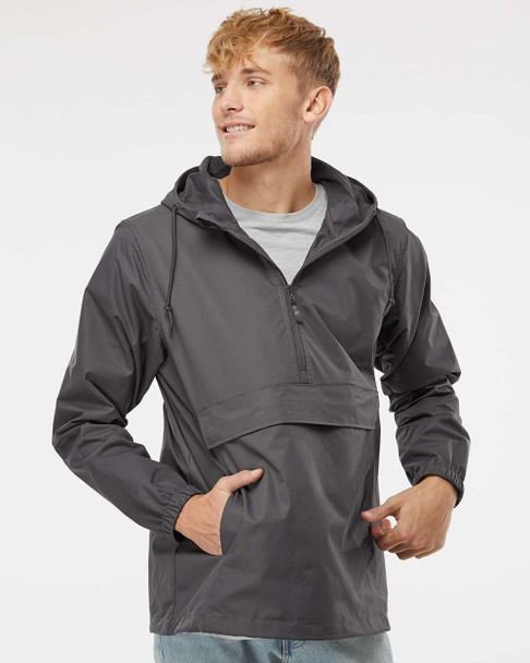 Independent Trading Co. EXP94NAW Nylon Anorak Jacket | Graphite