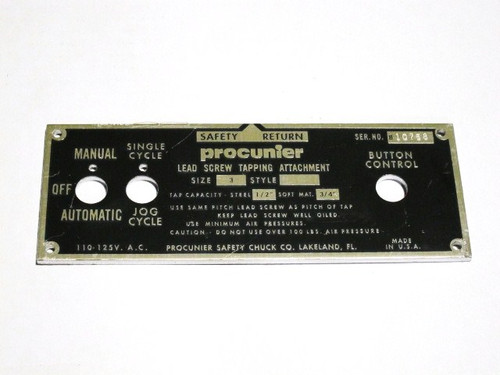 Front Nameplate / 3-AL