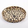 8 Oak Lane Party Accent Leopard Round Tray