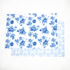 Reversible Placemat Perennial Blue Set of 4