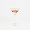 8 Oak Lane Light Pink Martini Glass